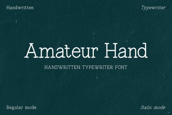 Amateur Hand: The Typeface That Gives Your Brand a Personal Touch