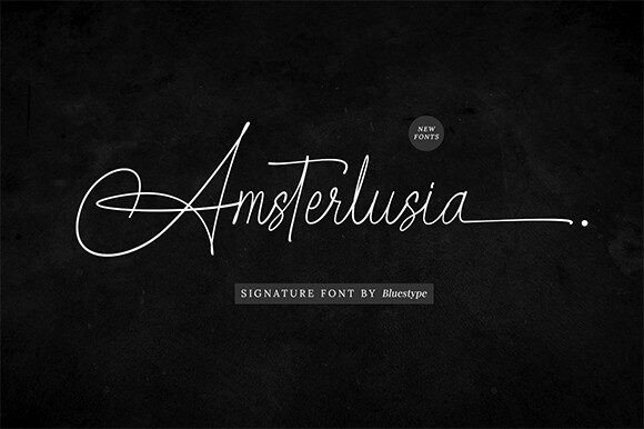 Amsterlusia: A Sophisticated Script Typeface for Modern Web Design