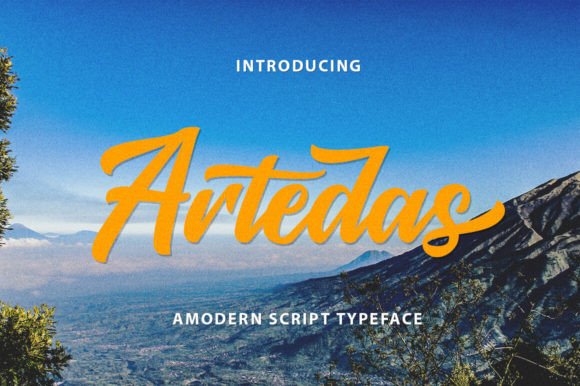 Artedas: The Modern Script Typeface for Digital Experiences