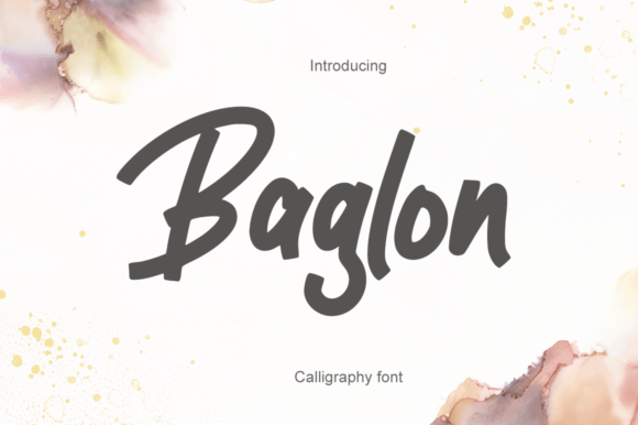 Baglon: A Handwritten Typeface for Modern Editorial Design