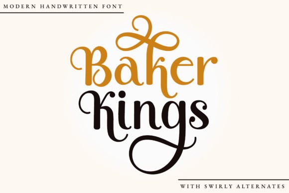Baker Kings: The Handwritten Typeface for Elegant Brand Identity