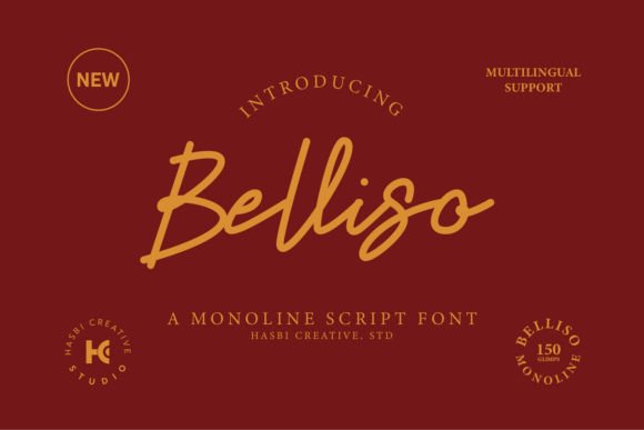 Belliso Typeface: Elevating Campaign Visuals with Graceful Script Design