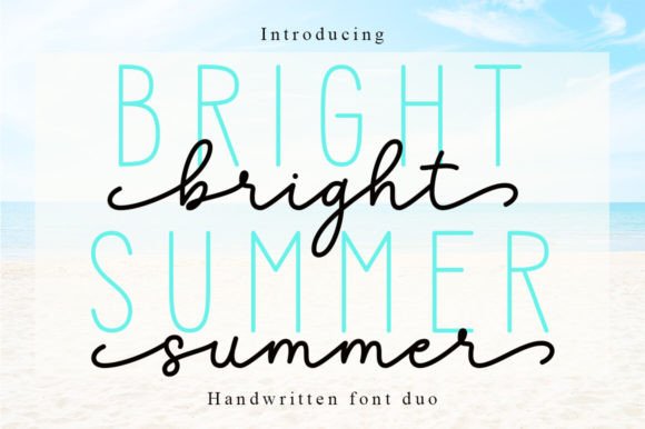 Bright Summer Duo: A Versatile Typeface for Editorial Design