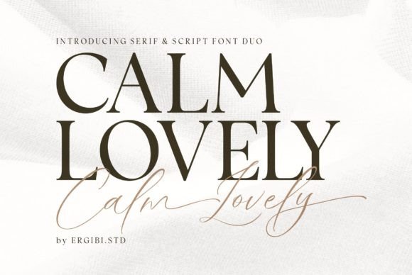 Calm Lovely: A Modern Duo Typeface for Editorial Design