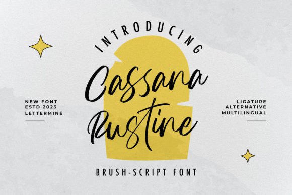 Cassana Rustin: A Modern Script Typeface for Elegant Branding