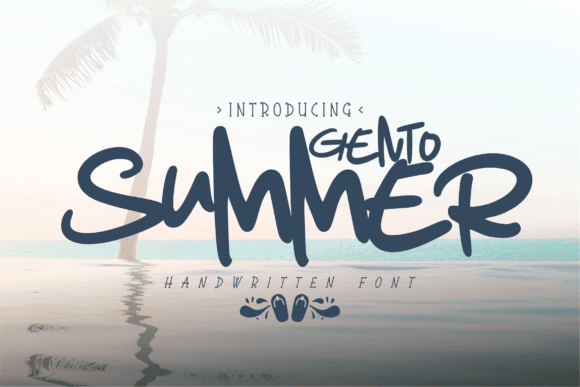 Gento Summer: A Handwritten Typeface for Warm Brand Identities
