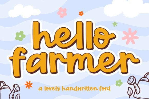 Hello Farmer Typeface: A Handwritten Font for Warm Brand Identity