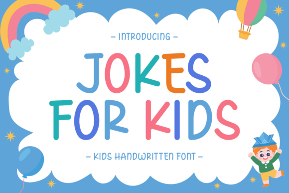 Jokes for Kids: The Playful Handwritten Typeface for Creative Makers