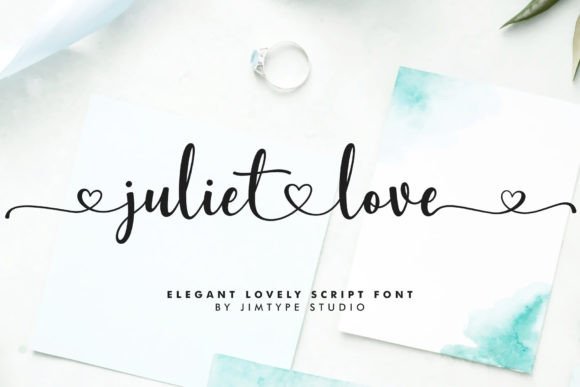 Juliet Love: A Romantic Typeface for Editorial Design