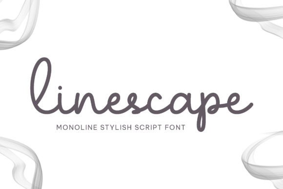 Linescape: A Handwritten Script Font for Modern Editorial Design