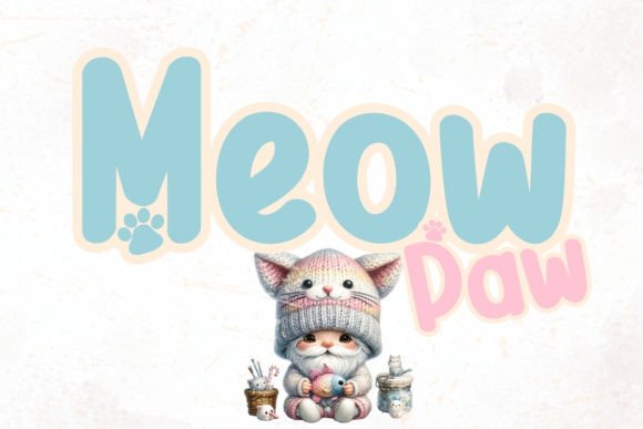 Meow Paw Typeface: A Whimsical Upgrade for Small Business Branding