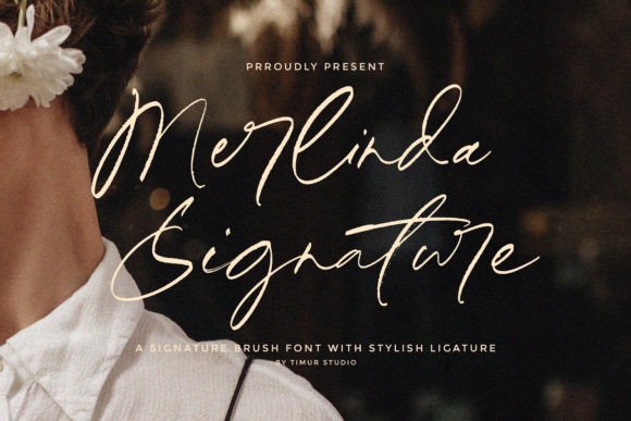 Merlinda Signature: A Luxurious Script Typeface for Elegant Branding