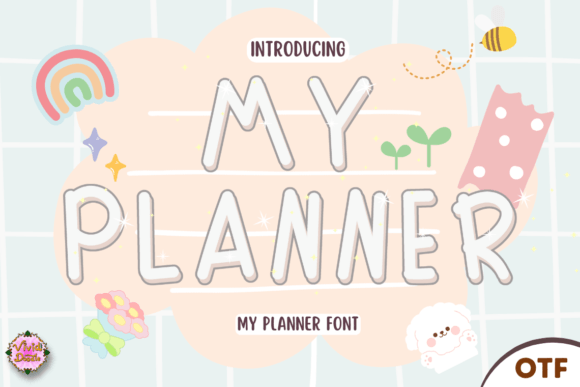 My Planner Typeface: Elevate Social Media Graphics with Playful Typography
