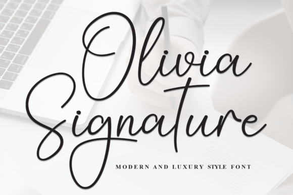 Olivia Signature: The Premium Script Font for Polished Brand Identity