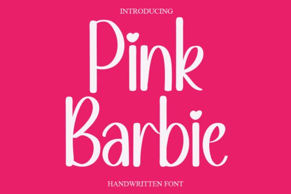 Pink Barbie: The Handwritten Font That Elevates Small Business Branding