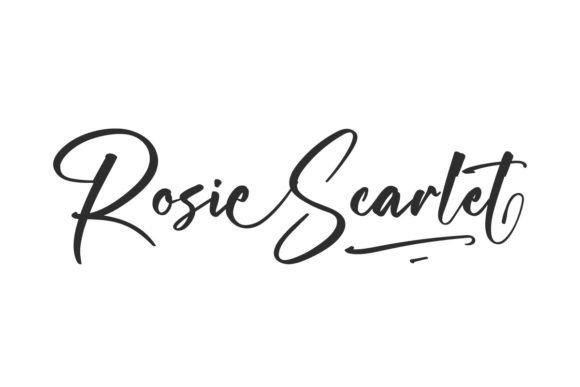 Rosie Scarlet: The Elegant Typeface for Polished Small Business Branding
