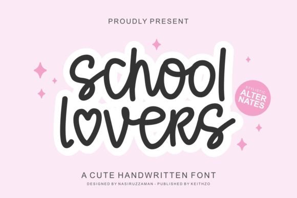 School Lovers: The Perfect Script Font for Handmade Crafts