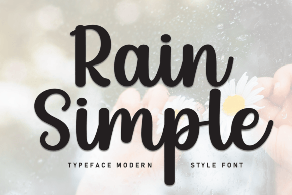 Simple Rain: The Whimsical Typeface That Brings Handmade Magic to Life