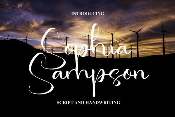 Sophia Sampson: A Handwritten Typeface for Warm Campaign Visuals