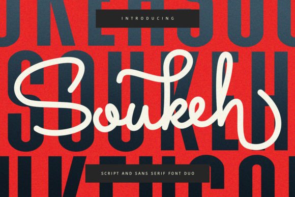 Soukeh: The Authentic Script Typeface for Editorial Design