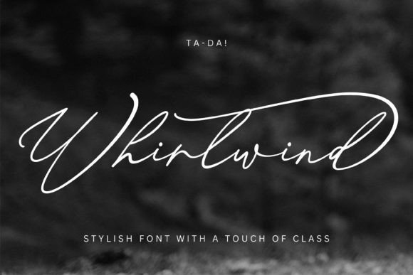 Whirlwind: A Fresh Handwriting Font for Editorial Design