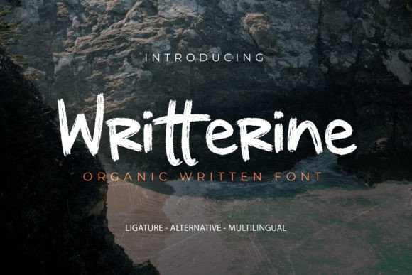 Writterine: An Organic Brush Typeface for Authentic Brand Identity